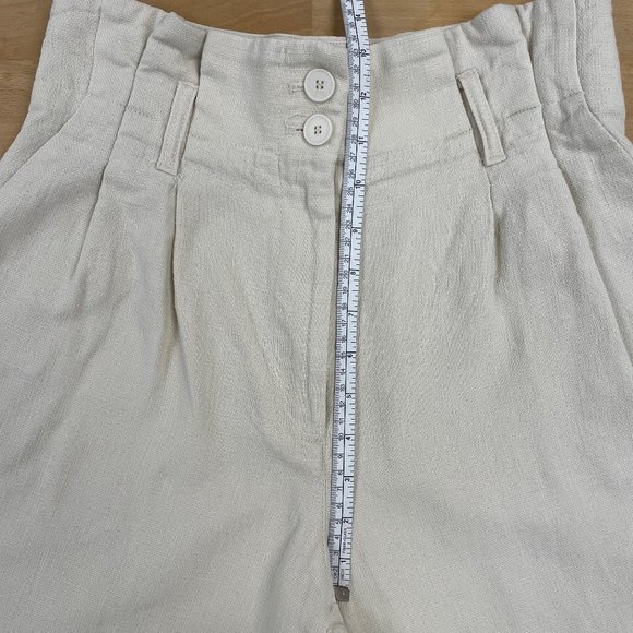Oak + Fort Linen-Blend Tie Belt Pants - Picture 3 of 6